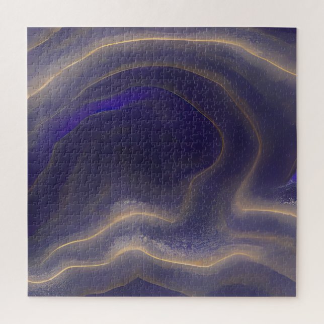 Abstrakte Seascape Fractured Waves 03 Puzzle (Vertikal)