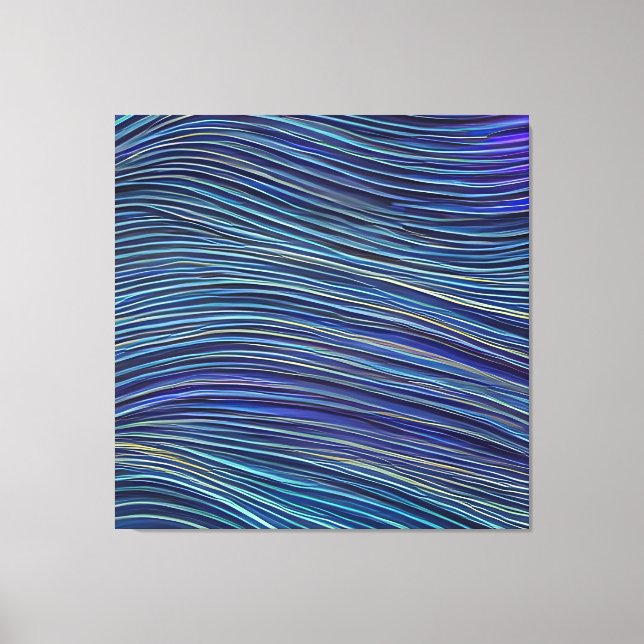 Abstrakte Seascape Fractured Waves 05 Leinwanddruck (Vorderseite)
