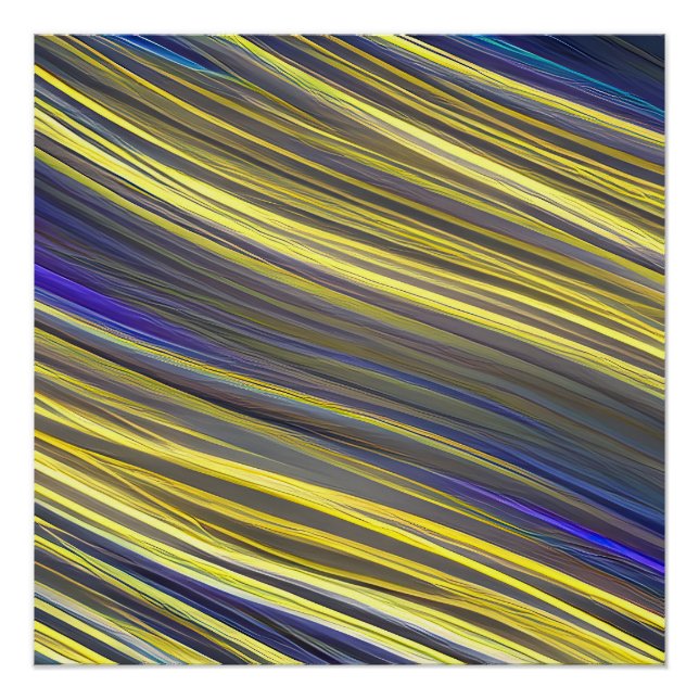 Abstrakte Seascape Fractured Waves 06 Poster (Vorderseite)