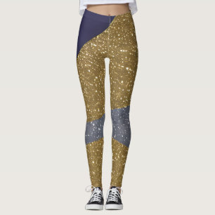 Abstrakte Seascape Fractured Waves 10 Leggings