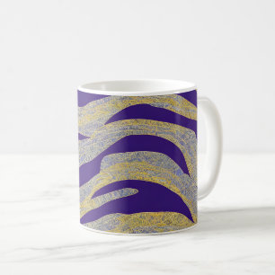 Abstrakte Seascape Fractured Waves 13 Kaffeetasse