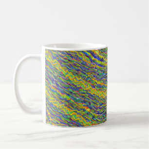 Abstrakte Seascape Fractured Waves 16 Kaffeetasse