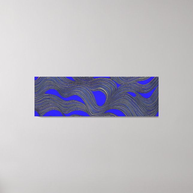 Abstrakte Seascape Fractured Waves 18 Leinwanddruck (Vorderseite)