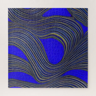 Abstrakte Seascape Fractured Waves 18 Puzzle