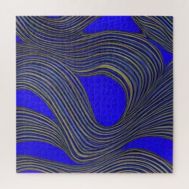Abstrakte Seascape Fractured Waves 18 Puzzle (Vertikal)