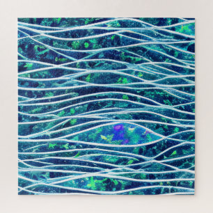 Abstrakte Seascape Fractured Waves 19 Puzzle