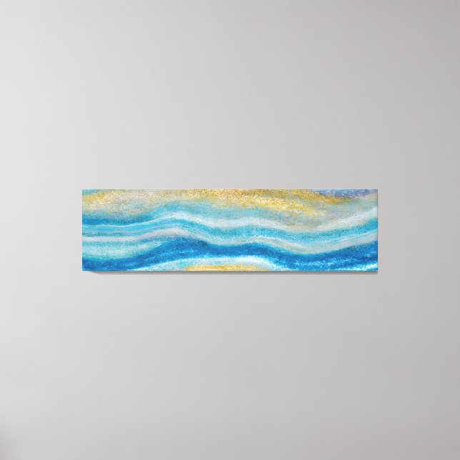 Abstrakte Seascape Fractured Waves 22 Sandy Bottom Leinwanddruck (Vorderseite)