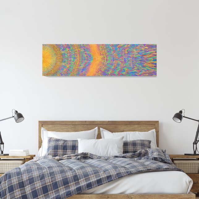 Abstrakte Seascape Fractured Waves 27 Leinwanddruck (Insitu (Schlafzimmer))