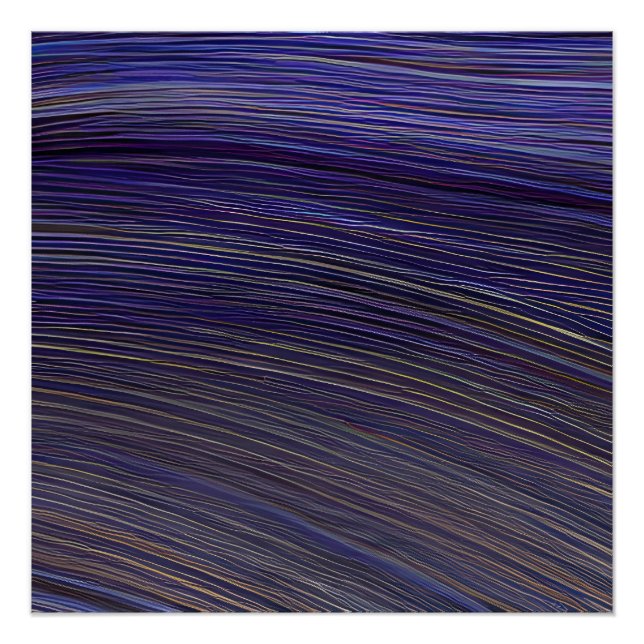 Abstrakte Seascape Fractured Waves 31 Poster (Vorderseite)