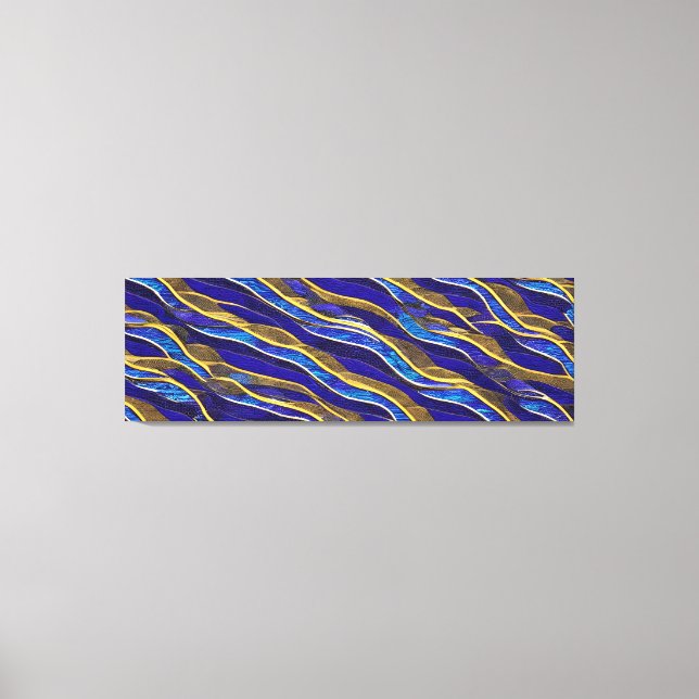 Abstrakte Seascape Fractured Waves 33 Leinwanddruck (Vorderseite)