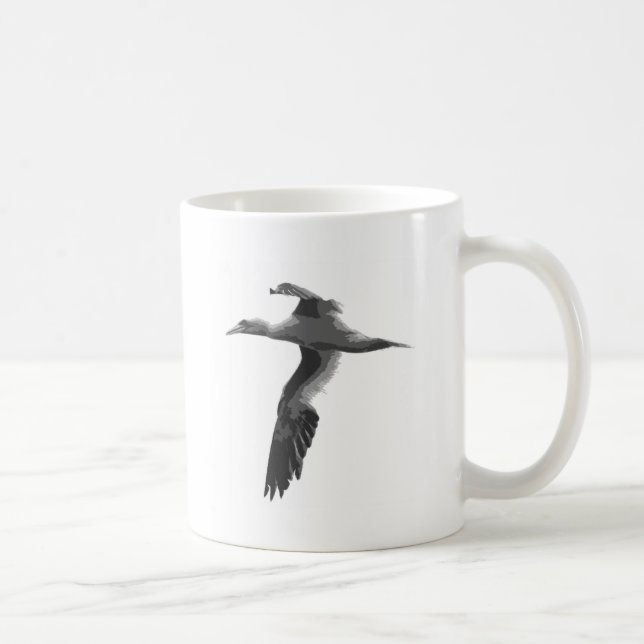 Abstrakte Seevögel Kaffeetasse (Rechts)