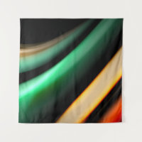Abstrakte Seide glatte Linien auf Schwarz, mehrfar