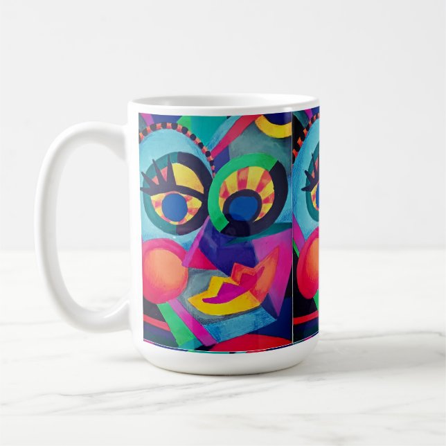 Abstrakte Seite 2 Kaffeetasse (Links)