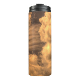 Abstrakte Sepia Cloud Background Abstract, art, ar Thermosbecher