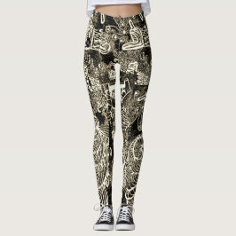 Abstrakte Sepia-Leggings Leggings