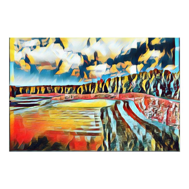Abstrakte Serenlandschaft Fotodruck (Vorne)