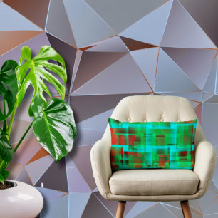 abstrakte Sicht in der Retrostadt Lendenkissen