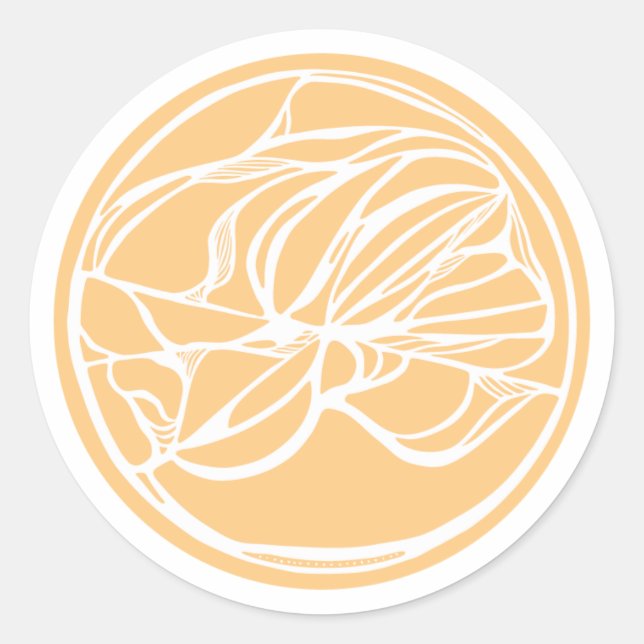 Abstrakte Sigil-Aufkleber Runder Aufkleber (Vorderseite)