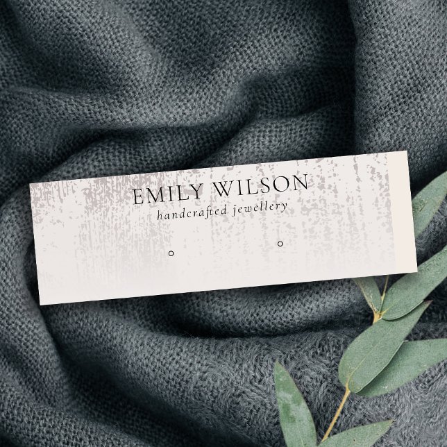 Abstrakte Silber-Regenfallanzeige Mini Visitenkarte (Von Creator hochgeladen)