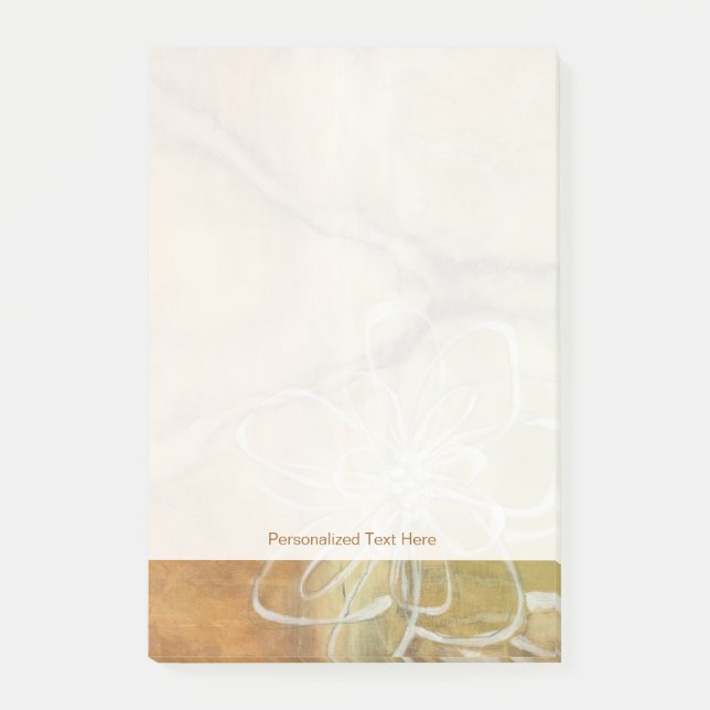 Abstrakte Silhouette auf dem Hintergrund des Tans Post-it Klebezettel (Vorderseite)