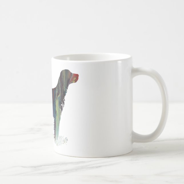 Abstrakte Silhouette des englischen Setzers Tasse (Rechts)