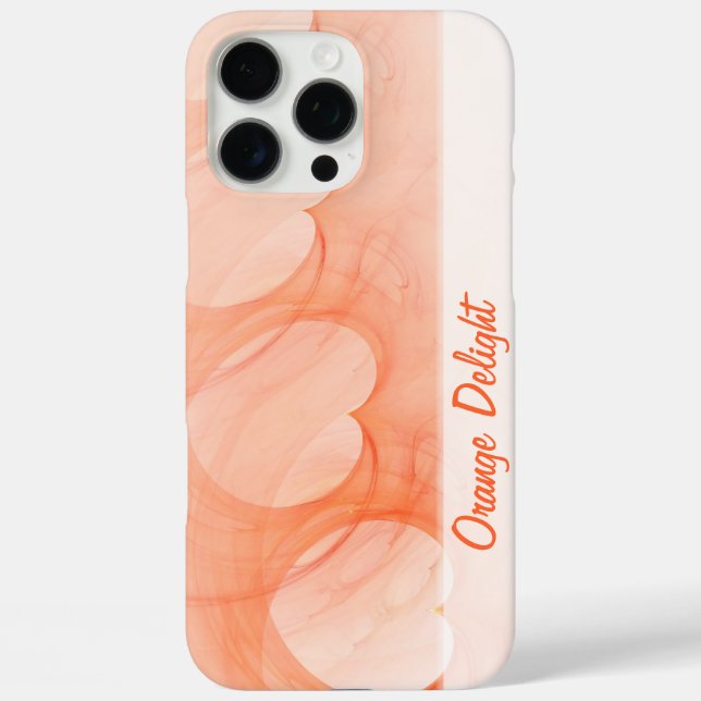 Abstrakte Silky Orange Herzlinie Case-Mate iPhone Hülle (Rückseite)
