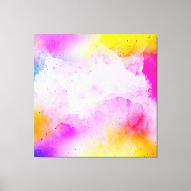 Abstrakte Sinfonie: Lebhaftes Elegance Akzent Kiss Leinwanddruck (Vorderseite)