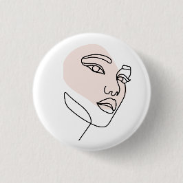 Abstrakte  Single-Linie-Kunst Button