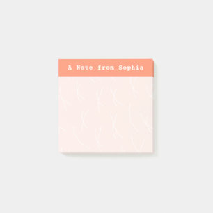 Abstrakte skizzenhafte Linien Personalisiert   Lac Post-it Klebezettel