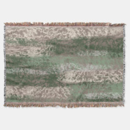 Abstrakte Soft Hues Grau Beige Green Decke