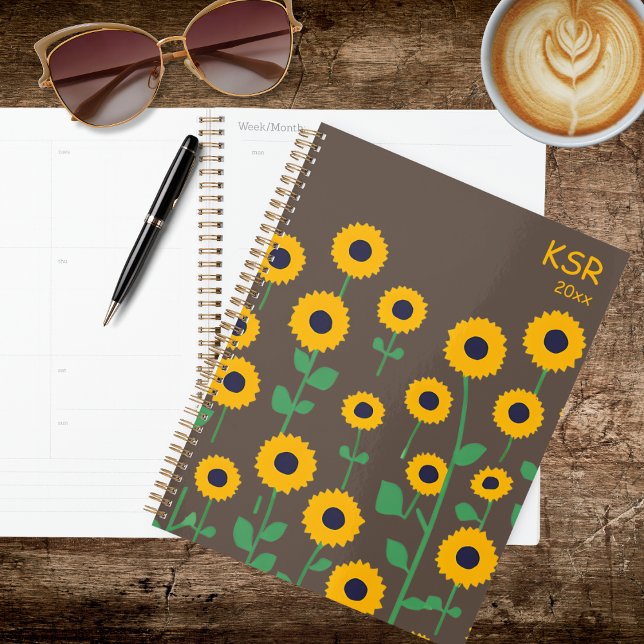 Abstrakte Sommer-Sonnenblumen Planer (Von Creator hochgeladen)
