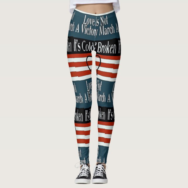 Abstrakte Songs Leggings (Vorderseite)