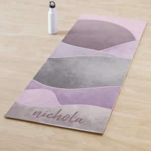 Abstrakte Sonnenberge Personalisiert Yogamatte