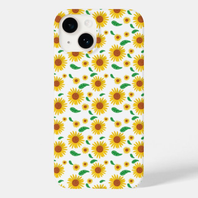 Abstrakte Sonnenblume Case-Mate iPhone Hülle (Rückseite)