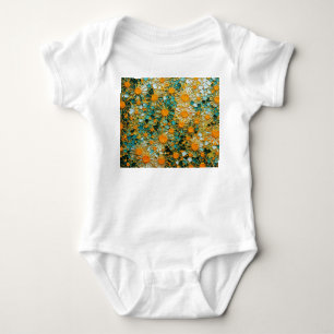 Abstrakte Sonnenblumen 102 Baby Strampler