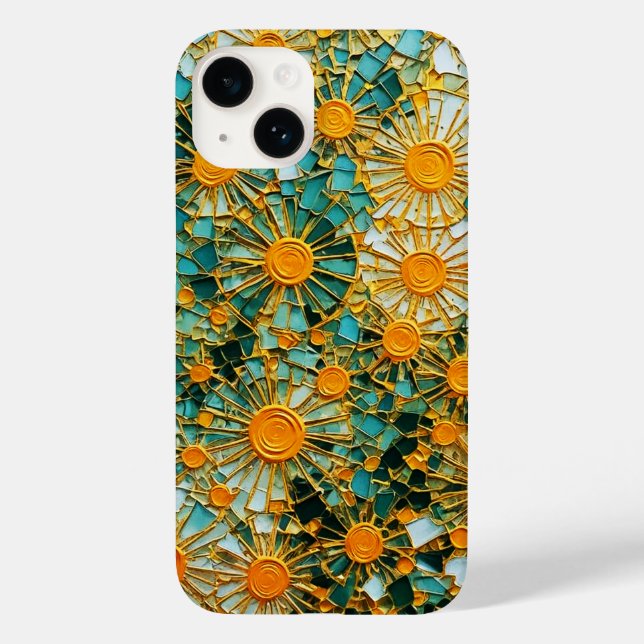 Abstrakte Sonnenblumen 102 Case-Mate iPhone Hülle (Rückseite)
