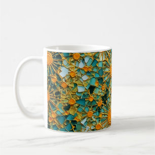 Abstrakte Sonnenblumen 102 Kaffeetasse