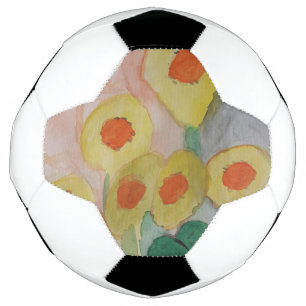 Abstrakte Sonnenblumen Fußball