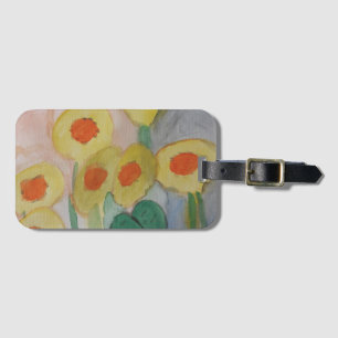 Abstrakte Sonnenblumen Gepäckanhänger
