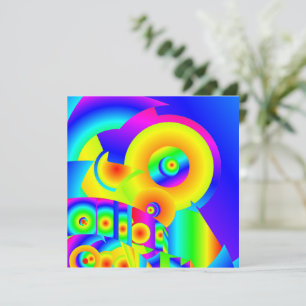 Abstrakte Sonnenblumen Karte