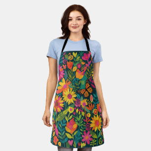 Abstrakte Sonnenblumen Schmetterling Matisse Schür Schürze