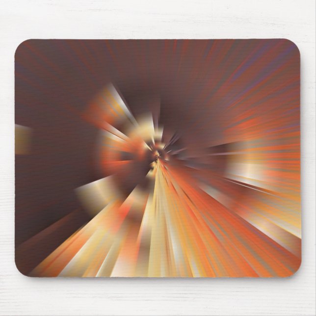 Abstrakte Sonnenstrahlen Mousepad (Vorne)