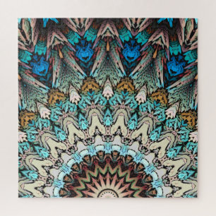 Abstrakte Sonnenstrahlen Puzzle