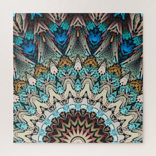 Abstrakte Sonnenstrahlen Puzzle (Vertikal)