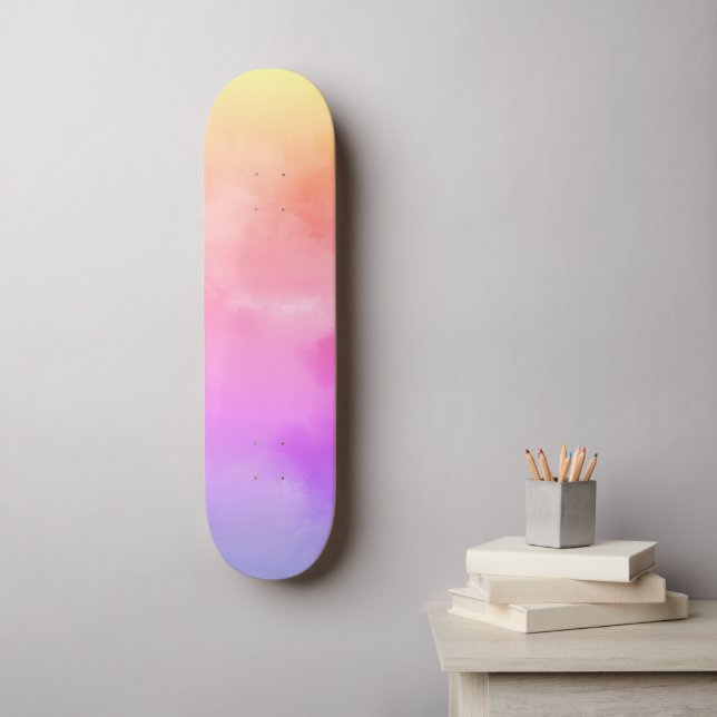 Abstrakte Sonnenwolken Skateboard (Wandkunst)
