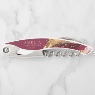 Abstrakte Sparkling Wedding Party Roter Wein ID101 Kellnermesser