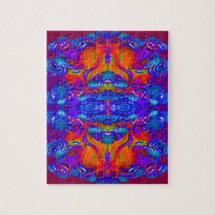 Abstrakte Spiegelungen Puzzle