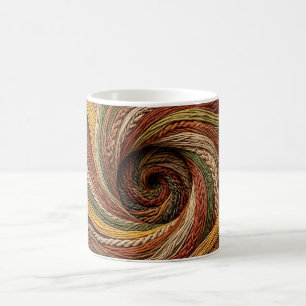 Abstrakte Spiral-Treppe Erdtöne-Kaffeetasse Kaffeetasse