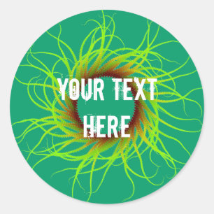 Abstrakte Spiralaufkleber Runder Aufkleber