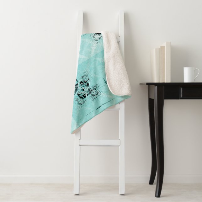Abstrakte Spirale Delight Sherpa Blanket Sherpadecke (Beispiel)